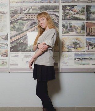 Анастасия, 20 лет, пом. архитектора, веб-дизайнер. Что: развить инфраструктуру Челябинска.  «Важно, чтобы связи между людьми и инфраструктура активнее влияли на окружающую среду. Сейчас развивается среда интернета, и я думаю, это будет касаться и архитектуры общественных пространств. Хочется видеть больше примеров сосуществования IT и архитектуры».